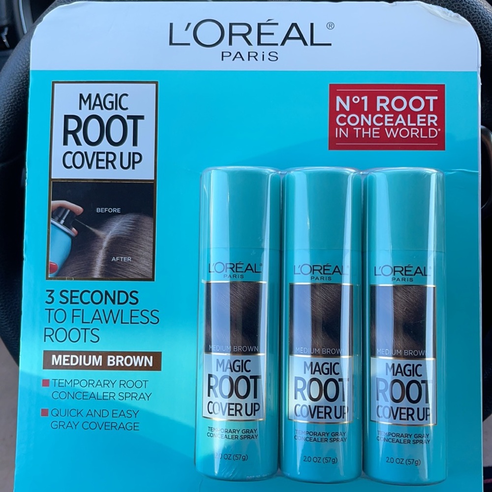 L'Oreal Paris Magic Root Cover Up Medium Brown3 pk
